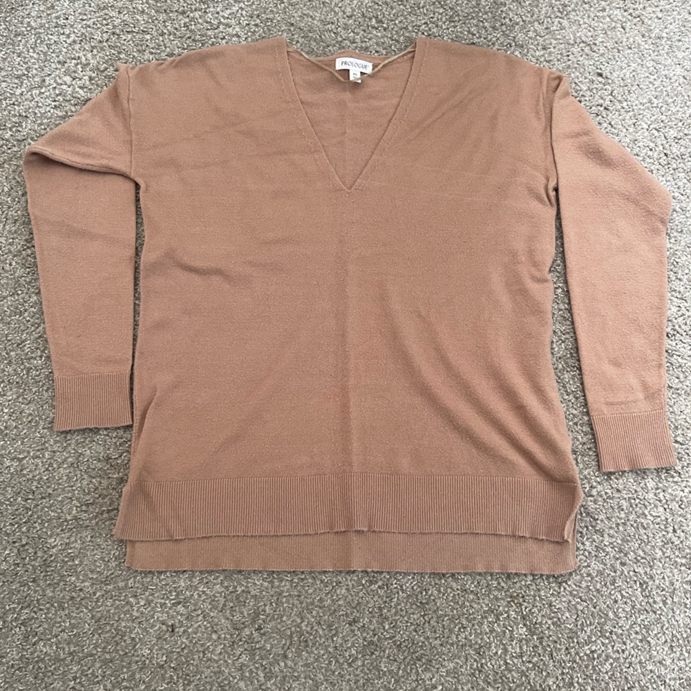 Prologue Women's Tan Sweater Cardigan
